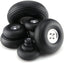 1 Pairs PU Wheels W/Aluminum Core Alloy Hub 1Inch/1.25/1.5/1.75/2/2.25/2.5/2.75/3/3.25/3.5/3.75/4/4.5/5"; for RC Airplane Model(95mm 3.75inch)