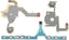 1 Set Flex Cable with Left Key Volume Right Keypad Buttons Controllers Ribbon Connector Replacement Part Compatible with Sony PSP 3000