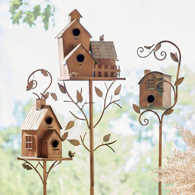 Grandin Road 163647 Birdhouse Garden Stake