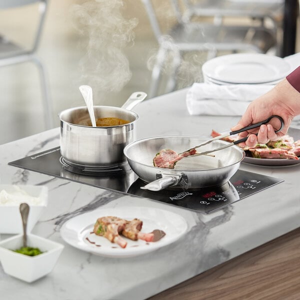 Avantco ID18DB Drop-In / Countertop Double Induction Range / Cooker - 208-240V, 3100W
