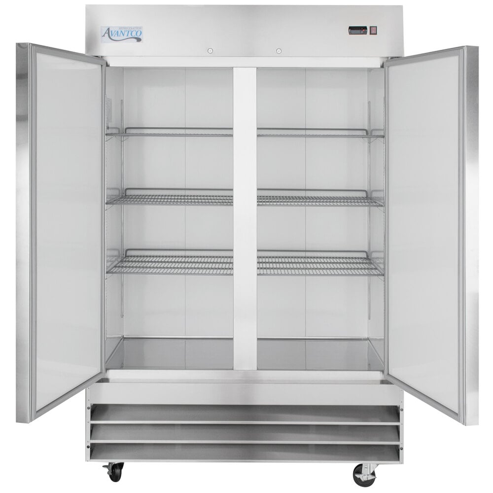 Avantco Commercial Reach-In Refrigerator (Two Door)