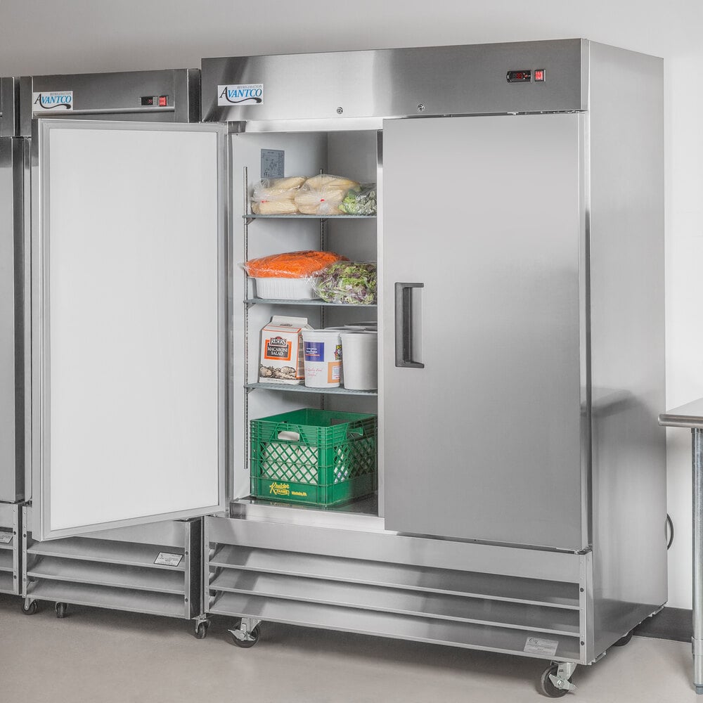 Avantco Commercial Reach-In Refrigerator (Two Door)