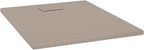 "vidaXL White SMC Shower Base Tray - Modern, Low-Profile Design - Reinforced with Resin, Fiberglass, and Stone Powder - Slate Stone Surface for Skid-Resistance"