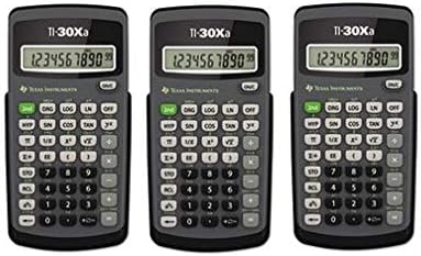 (3 Pack Value Bundle) TEXTI30XA TI-30Xa Scientific Calculator, 10-Digit LCD Hover Image