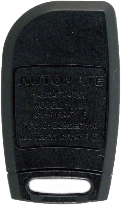 1-Button AUTOMATE (DEI) Keyfob Remote 7115A FCC ID EZSDEI7116