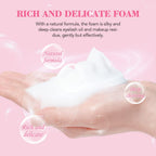 "AuReve Eyelash Extension Cleanser Lash Shampoo Foam, Eyelid Cleanser for Makeup Remover Eyelash Care, Paraben & Sulfate Free for Salon and Home Use (Rose 600ml)"