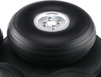 1 Pairs PU Wheels W/Aluminum Core Alloy Hub 1Inch/1.25/1.5/1.75/2/2.25/2.5/2.75/3/3.25/3.5/3.75/4/4.5/5"; for RC Airplane Model(95mm 3.75inch)