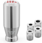 (Red) 6 Speed Weighted Manual Universal Automatic Gear Shifter Shift Knobs with 4 Adapters Fit Compatible with Manual Cars Most Automatic Cars