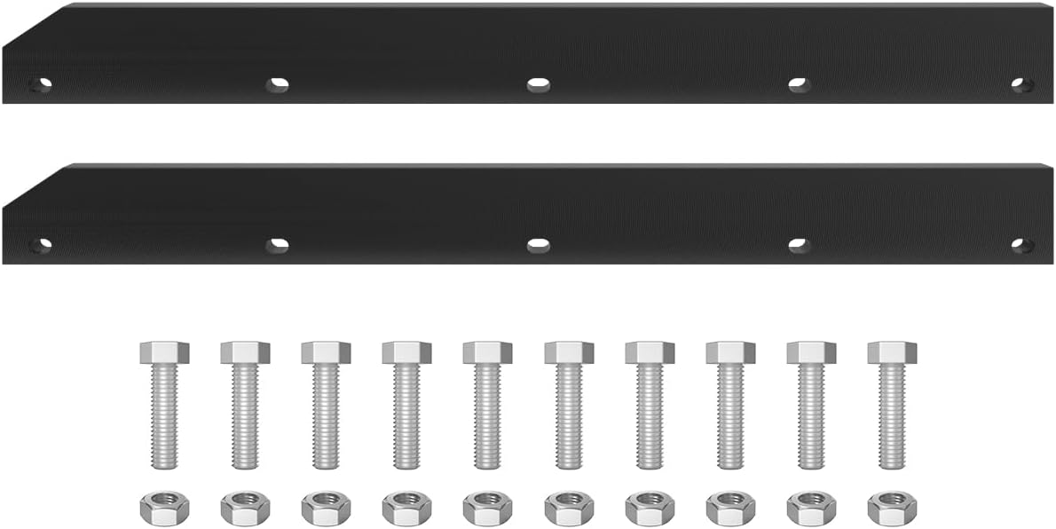 1/2" Poly Cutting Edge Scraper Bar- Replacement for John Deere 54" Front Mount Snow Blade Plow, Replaces for M75679 Two-Part Assembly