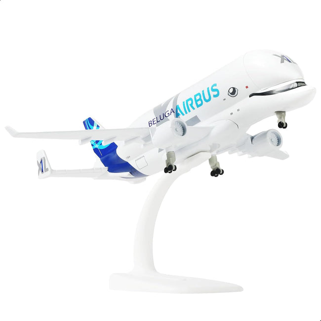 1/300 A330 Beluga XL1 Diecast Metal Airplane Model Kit with Stand (7.7 inches) for Airbus a330-743L Super Transport Beluga Model for Adult Plane Aviation Enthusiasts Collectible or Gift Hover Image