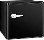 1.2 Cu.ft Mini Freezer, Small Upright Freezer with Removable Shelf & 7 Adjustable Temperature Control, Energy Saving, Low Noise for Bedroom, Apartment, Home, Office, Black