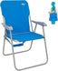 #WEJOY Folding Beach Chair for Adults, Lightweight Beach Chair with Shoulder Straps, High Back Camping Chairs with Hard Armrest, Supports 300lbs for Outdoor Lawn Concert