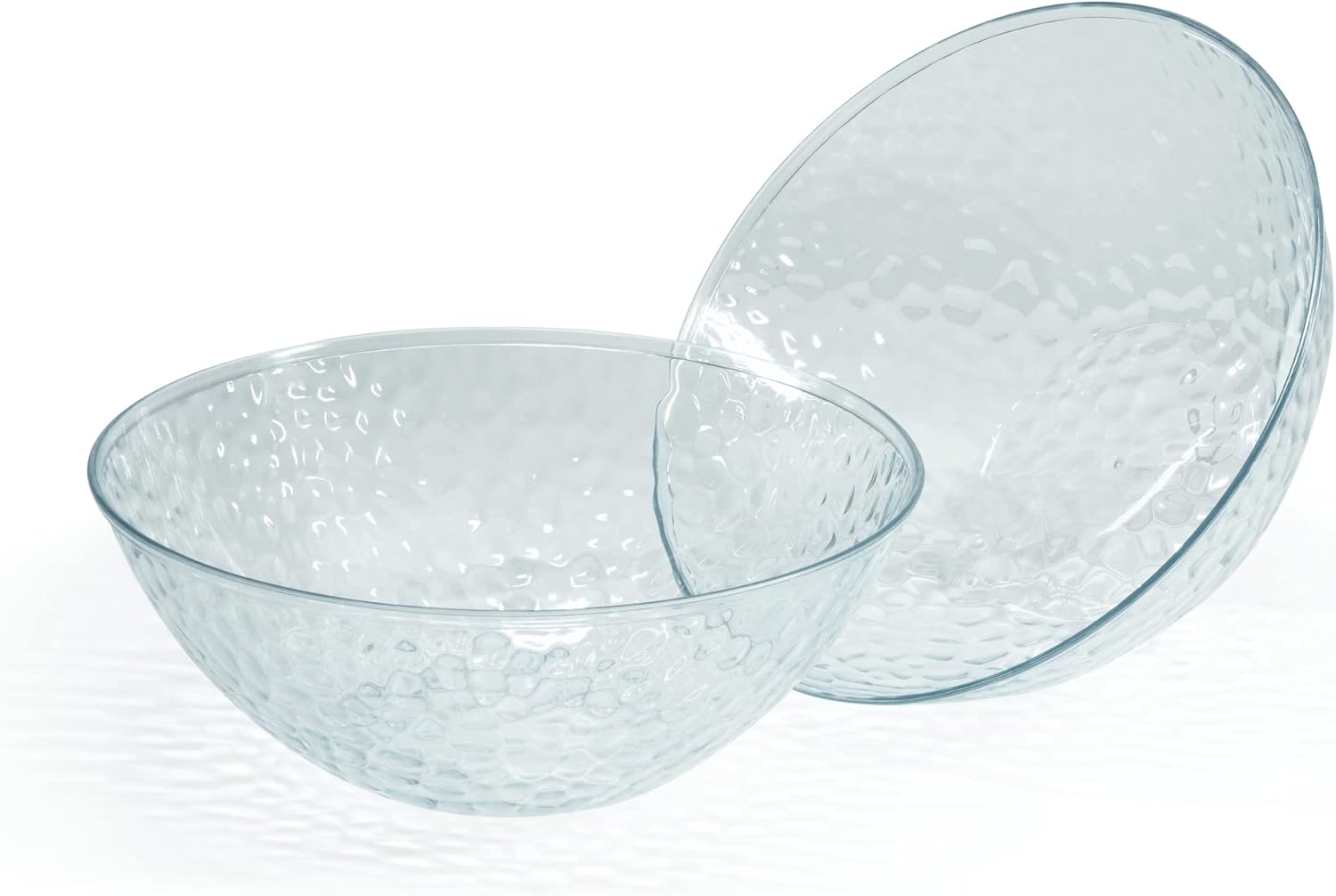 " OCCASIONS " 120 Plates Pack, Disposable Wedding Party Plastic Plates (7.5'' Appetizer/Dessert Plate, Rio in White & Pearled Green)