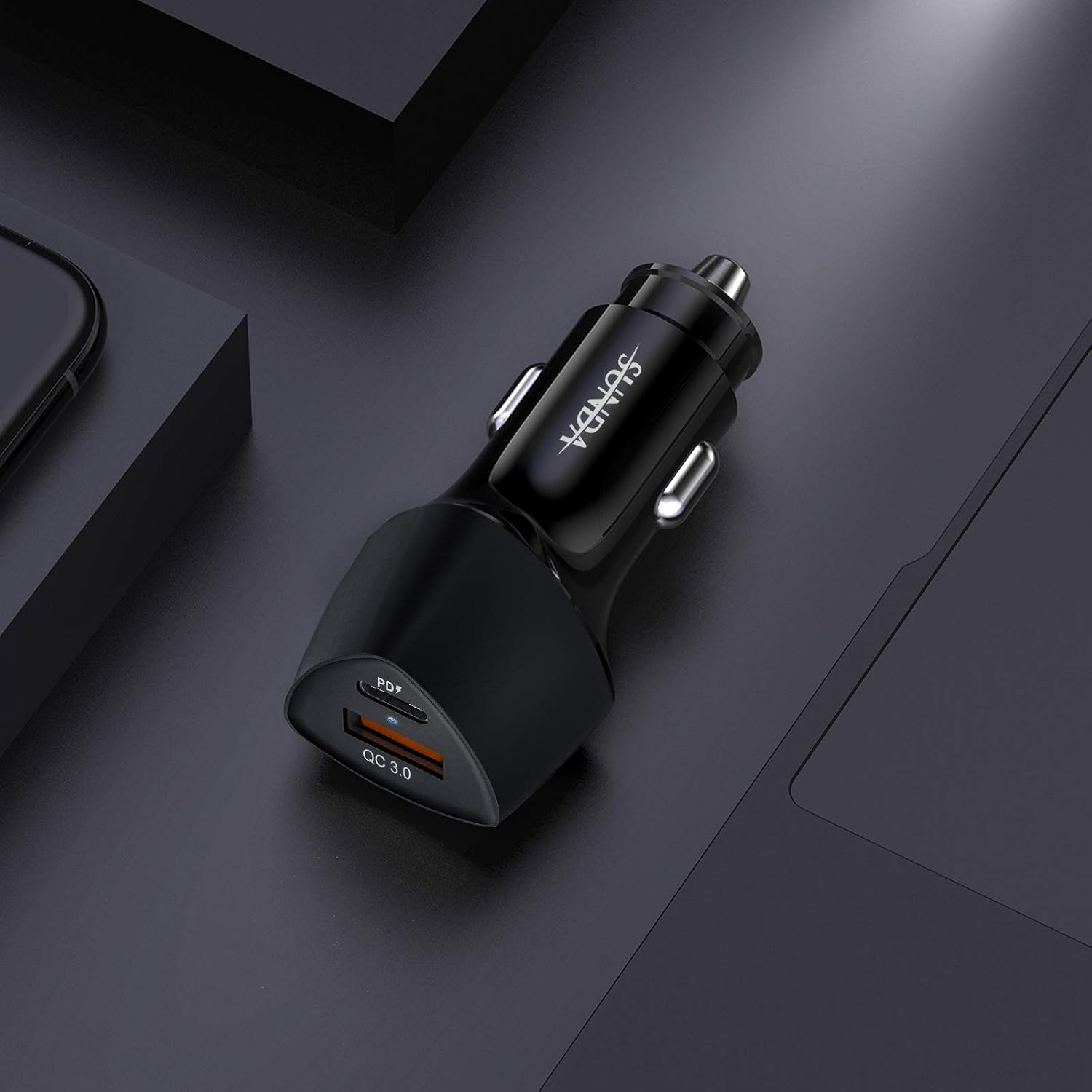 (10pack) SUNDA USB C Fast Car Charger 51W Dual Ports PD/PPS&QC3.0, Cell Phone Automobile Chargers, for Apple Smart-Phones and Android Car Charger, Compatible with iPhone 16/15 Pro/14 Mini/iPhone 13