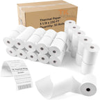 (100 Rolls) 2 1/4" x 50' Thermal Paper, POS Receipt Paper for Retail Business Cash Register, Fits All Credit Card Terminal