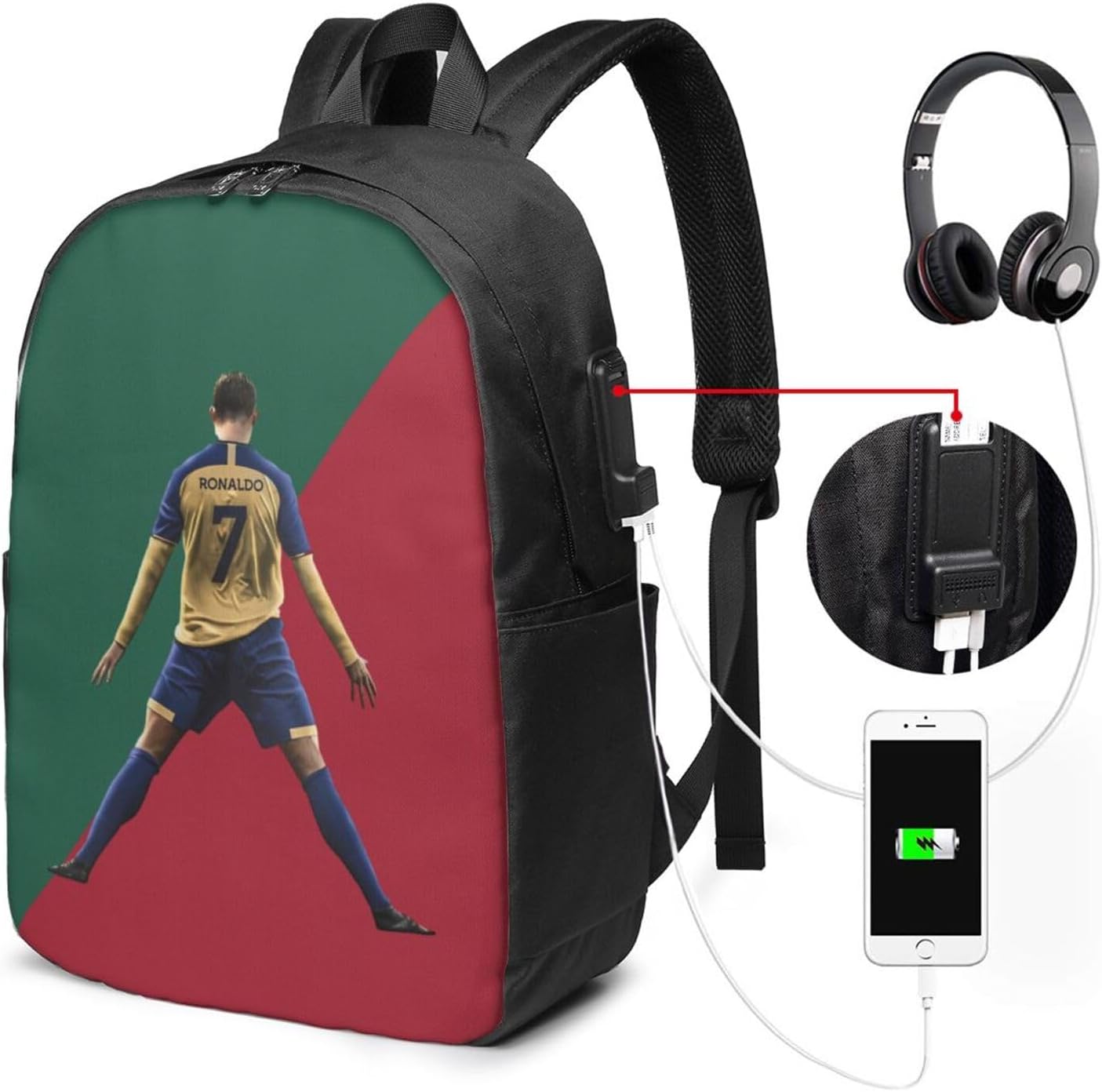 #7 Adult Backpacks Bag Laptop Bag Bookbag Usb Backpack 17 Inch For Daily