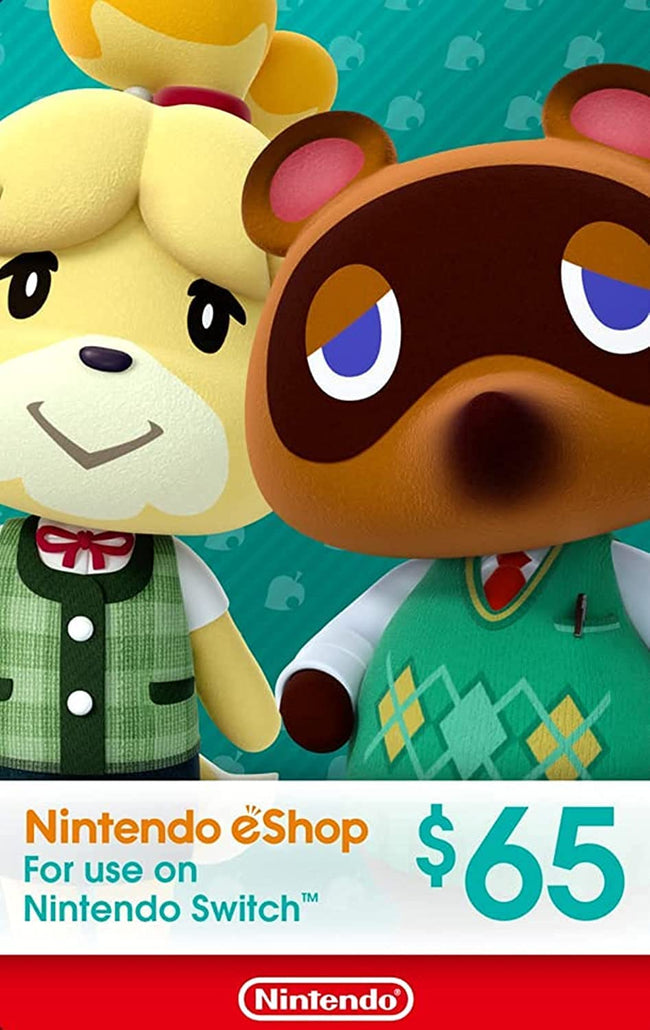 $65 Nintendo eShop Gift Card [Digital Code] Hover Image