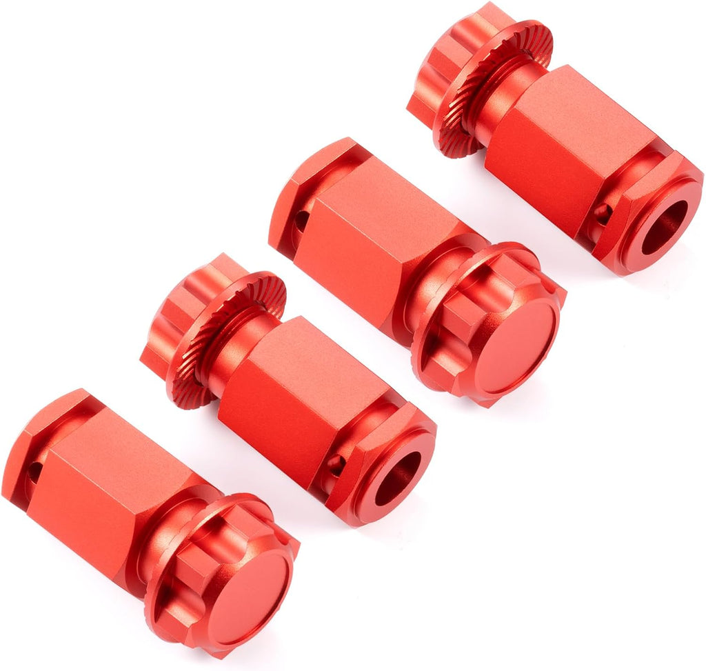 +50MM Wheel Hex Hubs Adapters for 1/5 LOSI DBXL 2.0 RC Car Truck Upgrade Parts (Red)