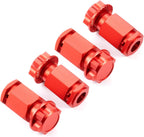 +50MM Wheel Hex Hubs Adapters for 1/5 LOSI DBXL 2.0 RC Car Truck Upgrade Parts (Red)