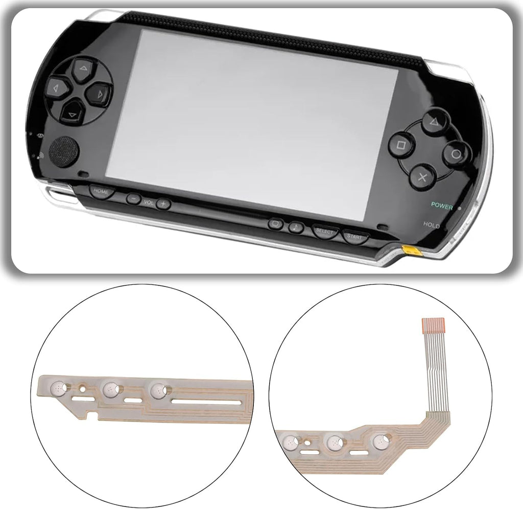 1 Set Flex Cable with Left Key Volume Right Keypad Buttons Controllers Ribbon Connector Replacement Part Compatible with Sony PSP 2000