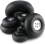 1 Pairs PU Wheels W/Aluminum Core Alloy Hub 1Inch/1.25/1.5/1.75/2/2.25/2.5/2.75/3/3.25/3.5/3.75/4/4.5/5"; for RC Airplane Model(95mm 3.75inch)