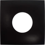 (25) 7" Heavyweight Record Jackets - Black with Center Hole - #07JWBKHH