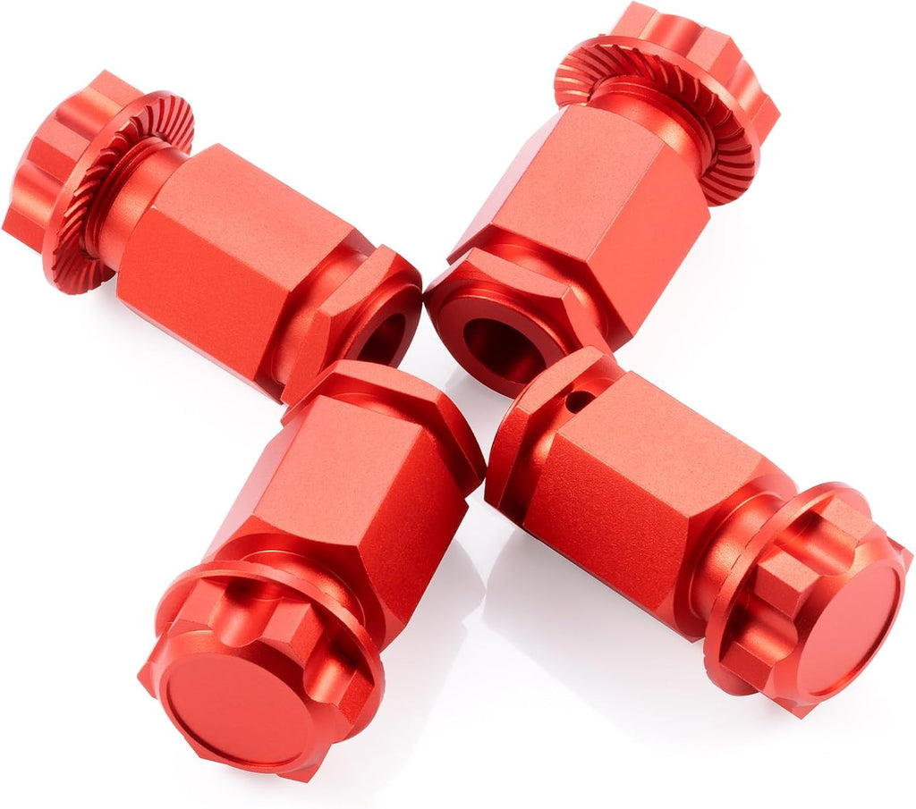 +50MM Wheel Hex Hubs Adapters for 1/5 LOSI DBXL 2.0 RC Car Truck Upgrade Parts (Red)