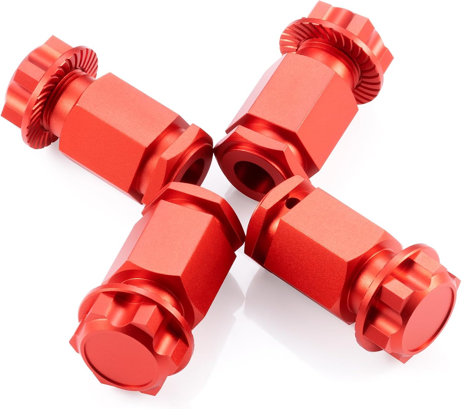 +50MM Wheel Hex Hubs Adapters for 1/5 LOSI DBXL 2.0 RC Car Truck Upgrade Parts (Red)