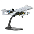 1/100 A-10 Thunderbolt II (Warthog) Attack Pre-Build Diecast Metal Aircraft Model Kits VX-23 Replica Military Plane for Display Collection or Gift