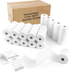 (100 Rolls) 2 1/4" x 50' Thermal Paper, POS Receipt Paper for Retail Business Cash Register, Fits All Credit Card Terminal