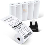 (100 Rolls) 2 1/4" x 50' Thermal Paper, POS Receipt Paper for Retail Business Cash Register, Fits All Credit Card Terminal