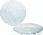 " OCCASIONS " 120 Plates Pack, Disposable Wedding Party Plastic Plates (7.5'' Appetizer/Dessert Plate, Rio in White & Pearled Green)