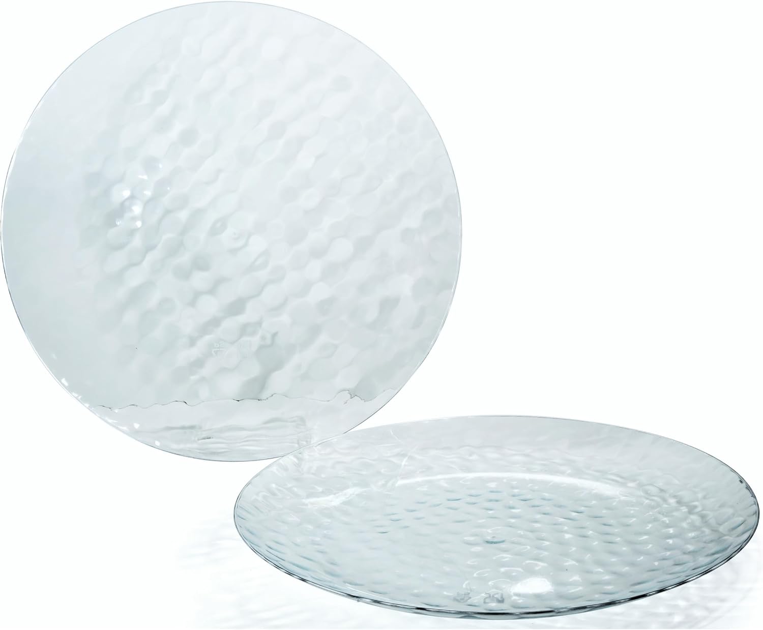 " OCCASIONS " 120 Plates Pack, Disposable Wedding Party Plastic Plates (7.5'' Appetizer/Dessert Plate, Rio in White & Pearled Green)