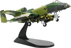 1/100 A-10 Thunderbolt II (Warthog) Attack Pre-Build Diecast Metal Aircraft Model Kits VX-23 Replica Military Plane for Display Collection or Gift