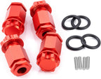 +50MM Wheel Hex Hubs Adapters for 1/5 LOSI DBXL 2.0 RC Car Truck Upgrade Parts (Red)
