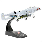 1/100 A-10 Thunderbolt II (Warthog) Attack Pre-Build Diecast Metal Aircraft Model Kits VX-23 Replica Military Plane for Display Collection or Gift