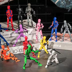 (Assembly Completed) 10 Packs Titan13 Action Figure Set, Dummy 13 3d Printed ActionFigure Toy Gifts for Kids, Robot 13 Action Figure Full Body Mechanical Doll Christmas Birthday Gift for Boys Girls