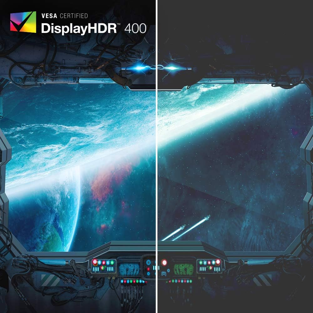 "Acer Nitro XV272U Xbmiipruzx 27"" WQHD (2560 x 1440) Agile-Splendor IPS Monitor, AMD Radeon FREESYNC, Up to 270Hz, Up to 0.5ms, DisplayHDR400, 99% Adobe RGB, (DP, 2 x HDMI & USB Type-C 65W)", black