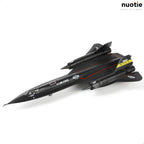 1/144 SR-71 Blackbird Diecast Metal Aircraft Model Kit Pre-Build Replica Military for Display Collection or Gift