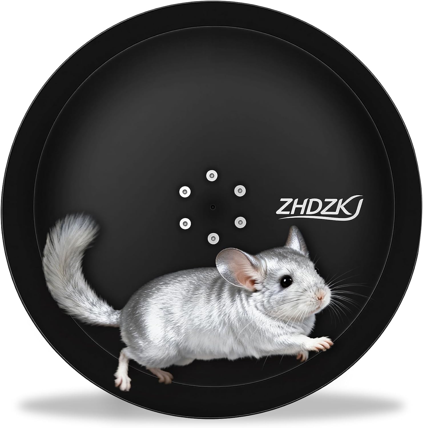15" Silent Chinchilla Running Wheel, Aluminum Alloy Exercise Wheel, Quiet Ball Bearing, Suitable for Chinchillas, Hamsters, Hedgehogs, Syrian Hamsters and Other Small Pets