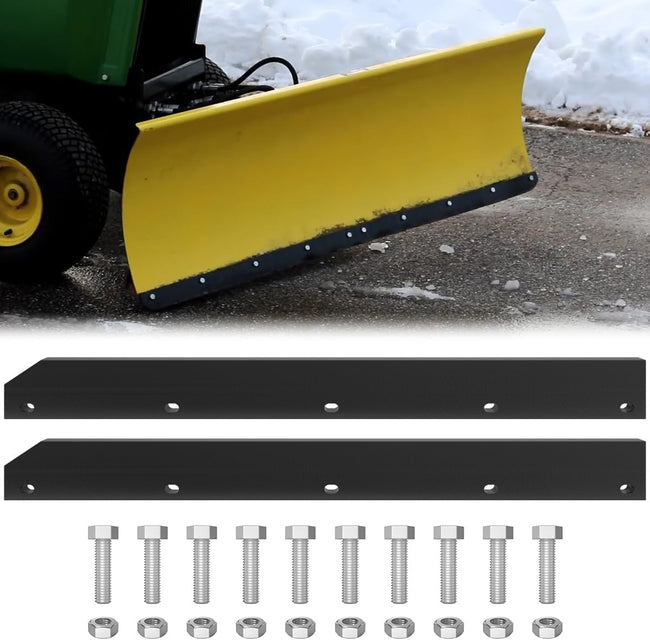 1/2" Poly Cutting Edge Scraper Bar- Replacement for John Deere 54" Front Mount Snow Blade Plow, Replaces for M75679 Two-Part Assembly Hover Image