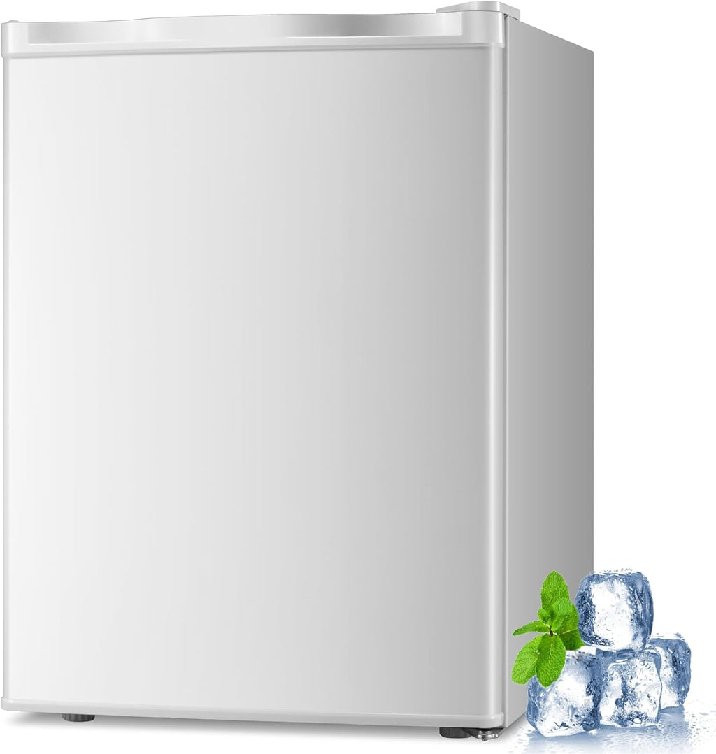 1.1 Cu.ft Small Upright Freezer, Mini Freezer with Removable Shelves, Adjustable Thermostat, Reversible Door Hinge, Quiet for Home/Dorm/Office/Kitchen, Black