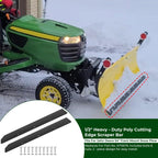 1/2" Poly Cutting Edge Scraper Bar- Replacement for John Deere 54" Front Mount Snow Blade Plow, Replaces for M75679 Two-Part Assembly