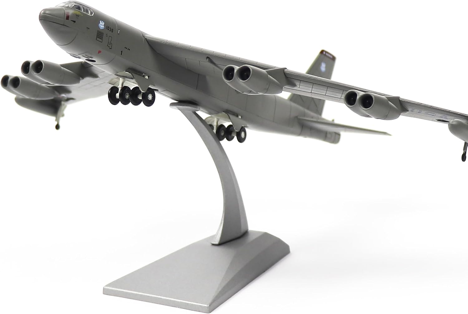 1/200 Scale B-52(Stratofortress) Long-Range Subsonic Jet-Powered Strategic Bomber Diecast Military Aircraft Model Display Model Aircraft for Display Collection or Gift