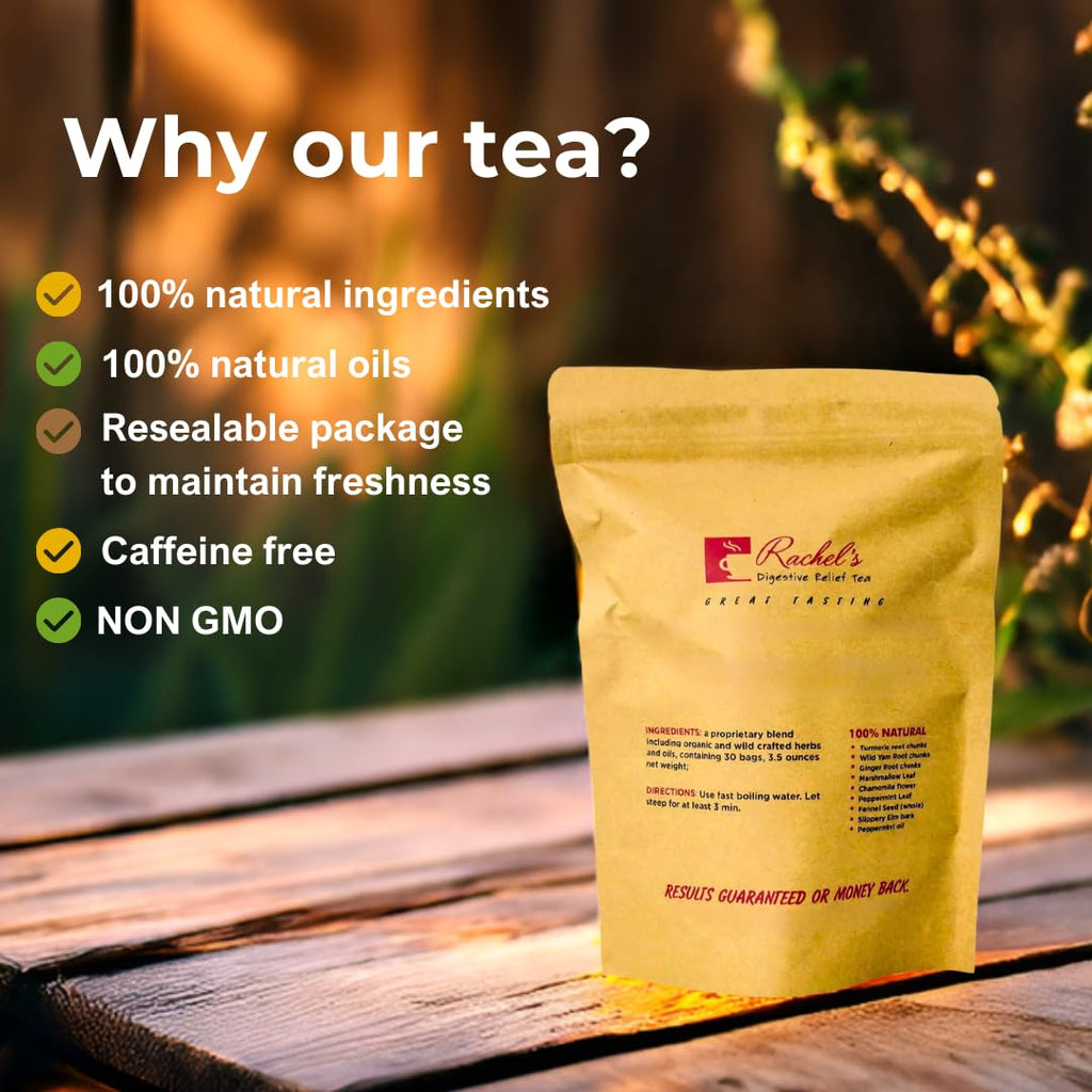 (120 Bags/240 Cups) Rachel’s Tea: Turmeric, Wild Yam, Ginger, Marshmallow, Chamomile, Peppermint, Fennel Slippery Elm