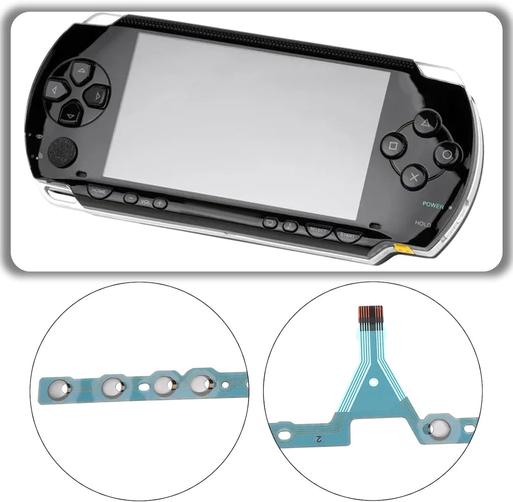 1 Set Flex Cable with Left Key Volume Right Keypad Buttons Controllers Ribbon Connector Replacement Part Compatible with Sony PSP 2000