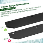 1/2" Poly Cutting Edge Scraper Bar- Replacement for John Deere 54" Front Mount Snow Blade Plow, Replaces for M75679 Two-Part Assembly