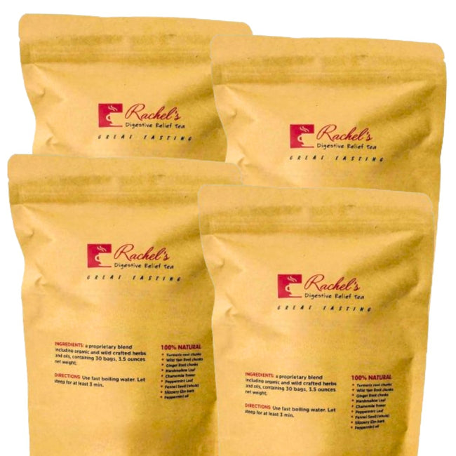 (120 Bags/240 Cups) Rachel’s Tea: Turmeric, Wild Yam, Ginger, Marshmallow, Chamomile, Peppermint, Fennel Slippery Elm Hover Image