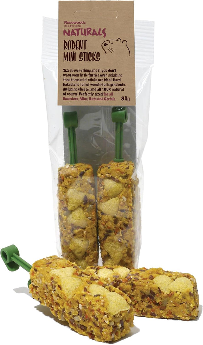 (Boredom Breaker) NATURALS Rodent Mini Sticks 80g Hover Image