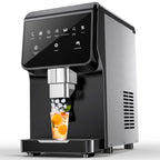 100LBS/24H High Output - Commercial Ice Maker with 20LBS Storage Bin - Dual Water Inlets, 36 Ice Cubes/Cycle, 15" Compact Undercounter/Freestanding Design - Self-Cleaning for Home Bars, Outdoor